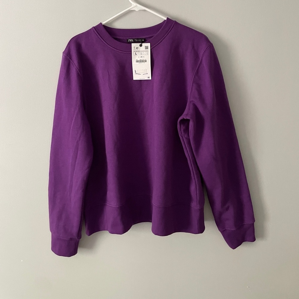 NWT basic Ribbed Sweatshirt 10 - Picture 9 of 9